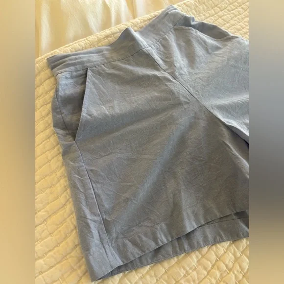 Julia Amory Blue Oxford Cabana Shorts Small New With Tags! - Picture 4 of 13